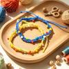 Kleurrijke Zomerstrand Accessoires Handgemaakt Gevlochten Armband voor Vrouwen, Boheemse Geweven Pols Touw Boho Stijl Sieraden met Rijstkorrels, Verstelbaar
