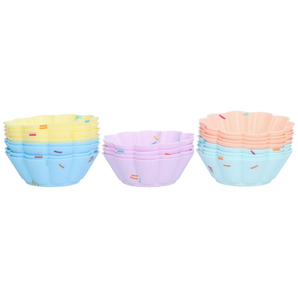 20Pcs Small Cake Cup Baking Mold Reusable Easy Clean Silicone   Cupcake Holders