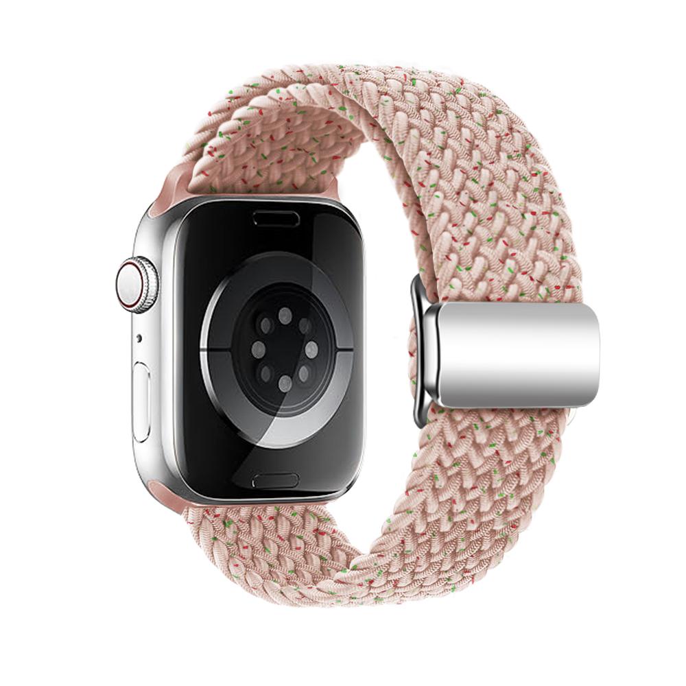 Geflochtenes magnetisches Nylonarmband für Apple Watch Band 44 mm 40 mm 45 mm 49 mm 41 mm 38 mm Armband mit magnetischer Schnalle iWatch Serie SE 7 3 5 6 8 Ultra
