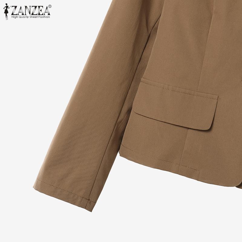 ZANZEA Women Long Sleeve Blouse and Skirts Casual Two Piece Suit Sets