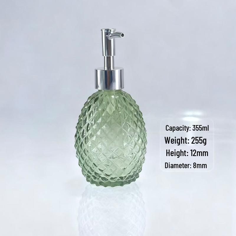 

355ml Glass Shower Gel Refill Bottle, Large Travel Size for Hotel/B&B, Hand Sanitizer Container