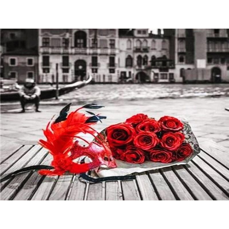 

Алмазная вышивка крестом комплект красный черный пейзаж стены книги по искусству портрет 5D алмазная живопись DIY подарок домашний декор Full Round 30x40CM