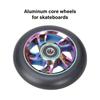 2lots Scooters Replacement Wheel with Bearings Aluminum Alloys Scooters Wheel for Aggressive Trick Cycling
