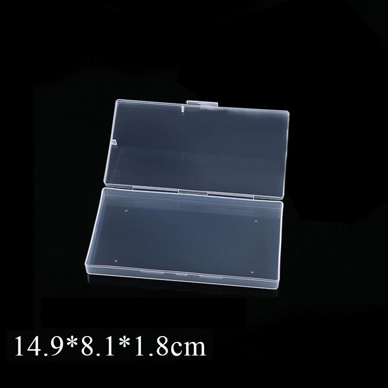 New Stationery Stickers Plastic Storage Box Organizer Transparent Desktop Storage Container Plastic Art Tool Case for Craft