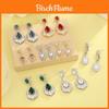 Geometric Drop Dangle Earrings With Zirconia For Evening Wear And Women Fashion