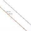 1Pc Width 1.5mm Stainless Steel Bead Link Chain Necklace DIY Jewelry Making for Pendant Necklace Bracelet Foot  Jewelry