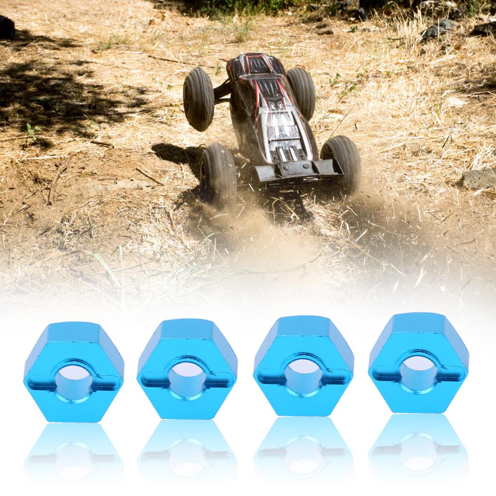 Aluminum Alloy RC Hex Mount Coupler Accessory Fit for ECX 2WD 1 10 RC Hobby CarBlue