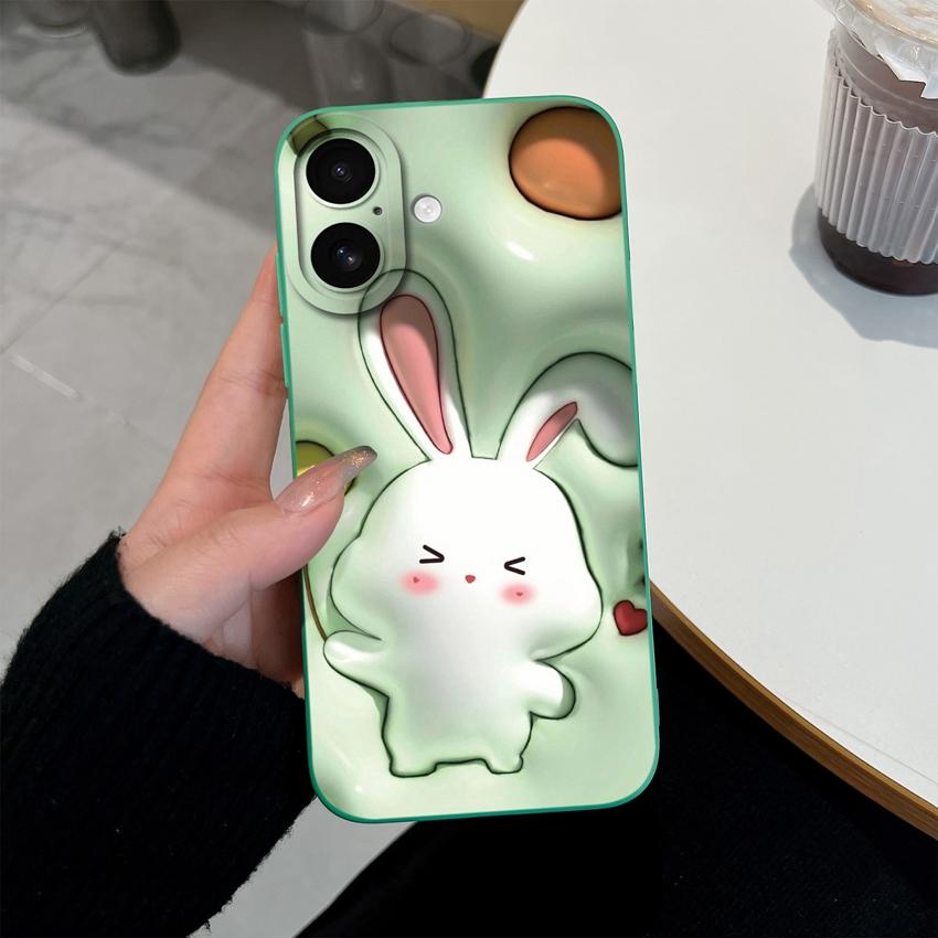 Suitable For iPhone 17 Air Pro Max Phone Case Cute Face Mask Dog Pattern Screen Protector Fashion Shell For iPhone Shockproof Silicone Soft Back Cover