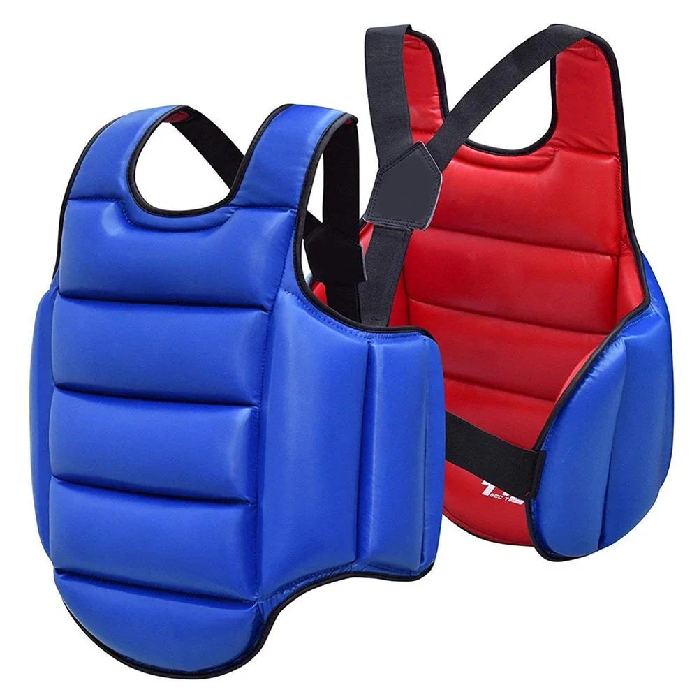 Wendbare Taekwondo Brustschutz Körperprotektor Weste Kampfsport Rippenschutz Rüstung Trainingsuniform Für Karate Judo Kickboxen