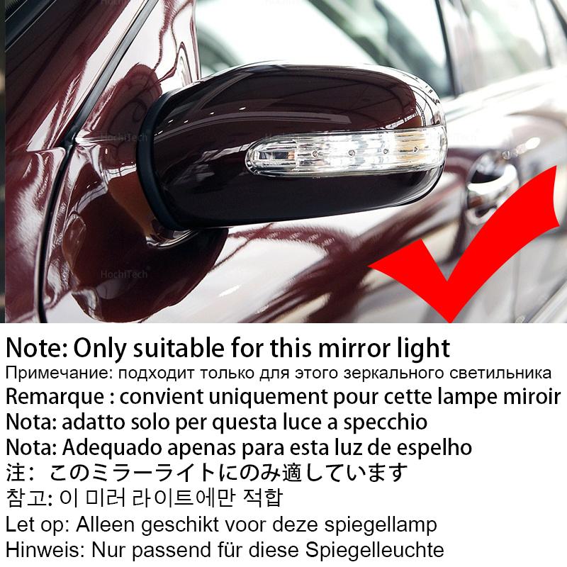 LED Dynamic Turn Signal Blinker Side Mirror Indicator Sequential Light For Mercedes Benz C Class W203 W211 S203 CL203 2001-2007