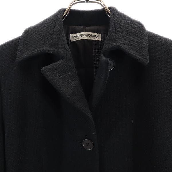 Emporio Armani Made In Italy Wool Blend Jacket 38 Black Women Used