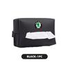 VIJT4 Car Tissue Box Cover Seat Back Hanging Type Tissue Storage Case For Skoda S Kodiaq Octavia 2 3 Yeti Karoq Rapid Fabia VII VRS