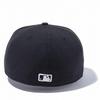 New Era 59FIFTY MLB Batterman Logo Black Size 7 5950 MLB BATTER LOGO BLK SWHI 25J Cap, 3/4,