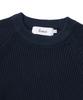 KNITTED [Nitied X Fashion Planet] Cotton Waffle Round Knit Navy