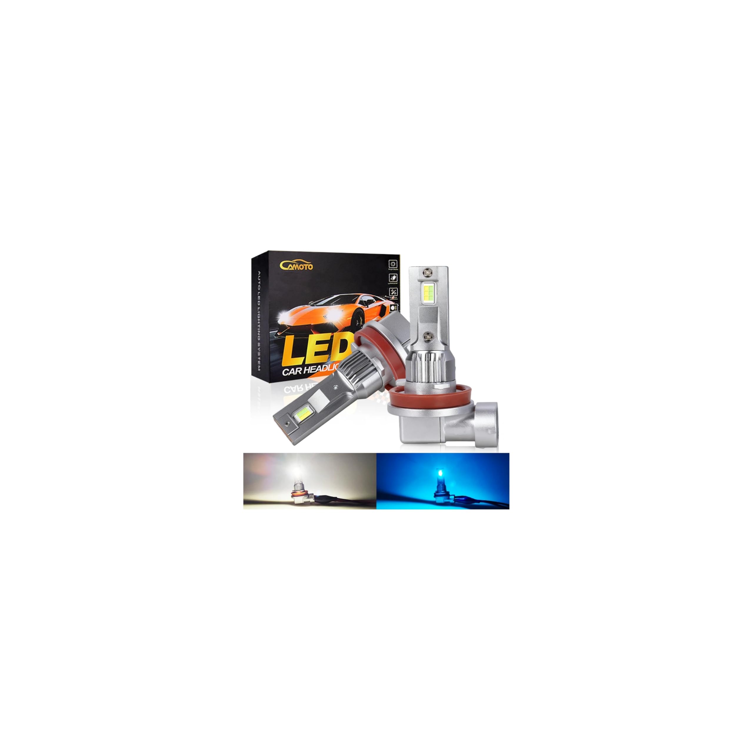 LED H8 H11 Fog Lamp, Explosive White, Blue, 2 Color Switching, H8 H16 LED H11
