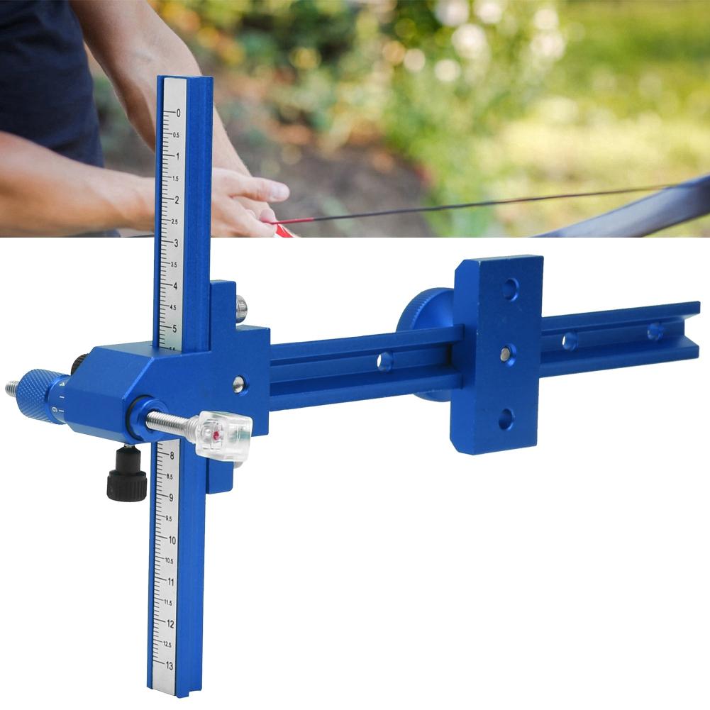 Aluminum Alloy Archery Bow Arrow Sight for Recurve Bows with Scale Shooting Hunting Accessoryblue