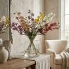 Realistic Artificial Flower Branch Green Plants Simulation Silk Flower  Wedding Decor