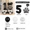 36pcs Black Dog Claw Balloon Numbers 1-9 Birthday Balloon Set Cartoon Animal Theme Party Decoration Pet Party Supplies