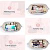 Space Saving Travel Cosmetic Bag with Expandable Compartments for All Your Essentials