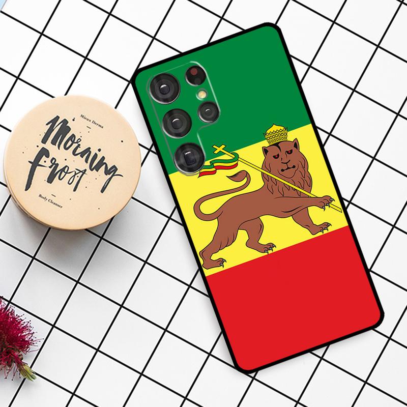 Ethiopia Flag Case For Samsung Galaxy S24 FE S20 FE S21 S22 S23 S24 S25 Ultra S9 S10 S25 Plus Phone Cover