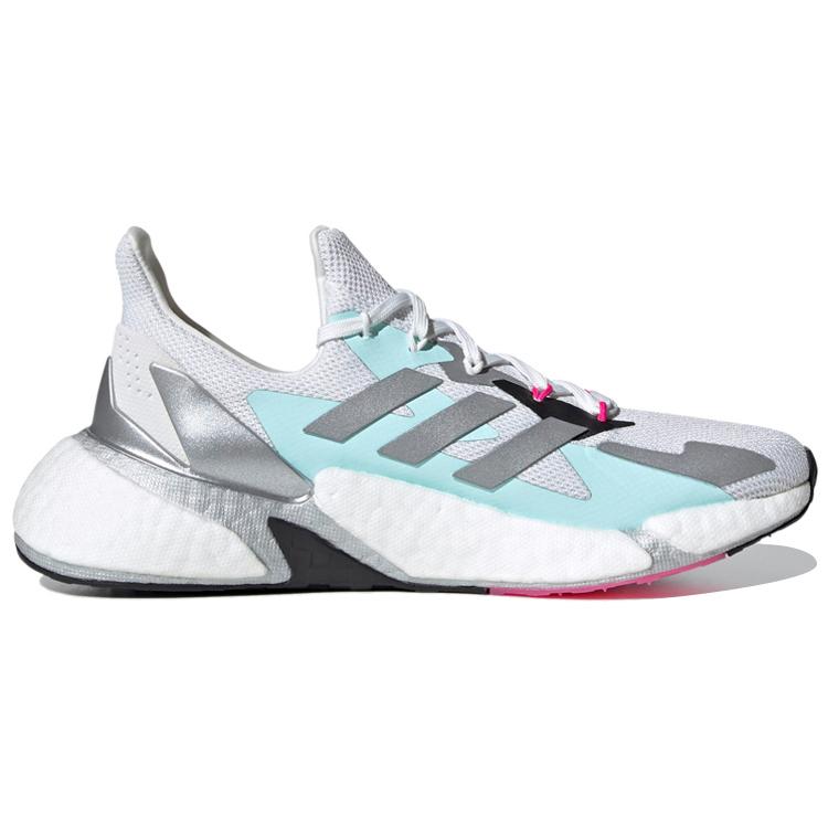 New Adidas X9000L4 Crystal White Silver Metallic Women's FW8405