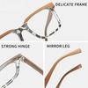 Retro Square Frame Transparent High Definition Anti Blue Light Reading Glasses Men Women Fashion Computer Presbyopia Eyeglasses