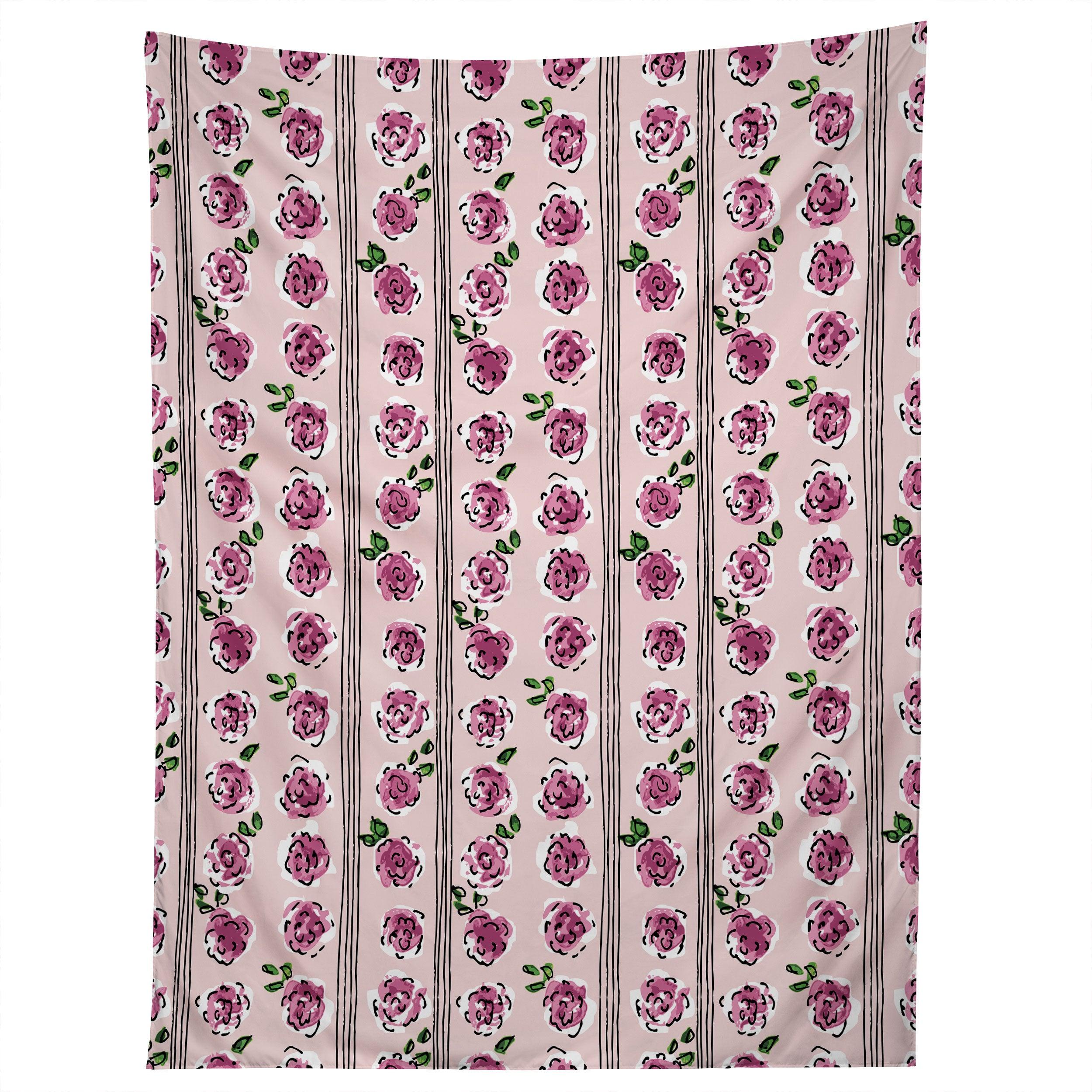 ROMANTIC ROSE PATTERN SWEET tapestry 75x100