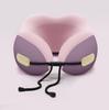 Portable Memory Foam U-Shaped Neck Pillow - Foldable Travel Support for Airplane, Car, Nap