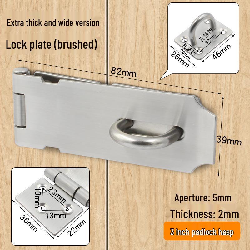 

Старомодний засув для дверей з нержавіючої сталі з клямкою