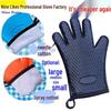 Silicone Heat-Resistant Non-Slip Oven Gloves for Kitchen and Baking