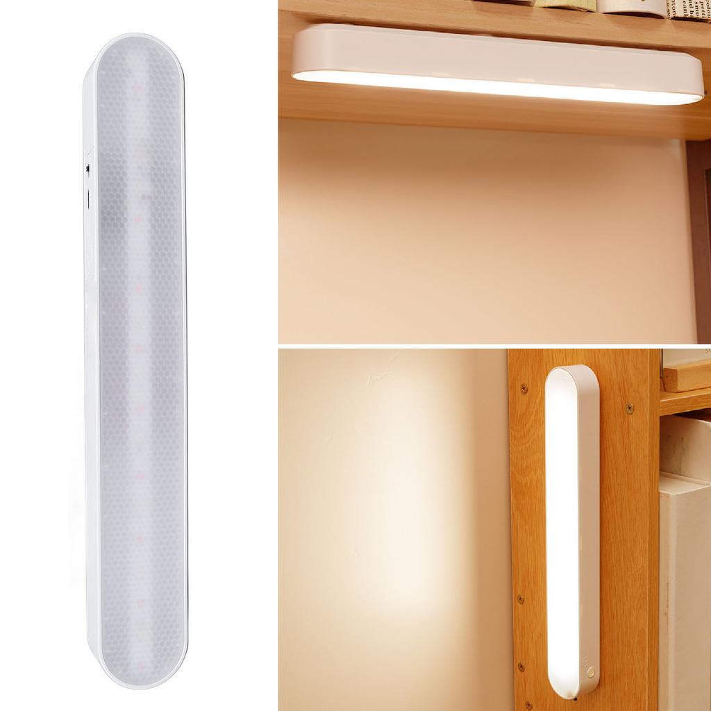 LED Under Cabinet Light with Remote Timer Mode Rechargeable 3 Color Temperature Dimmable Eye Care Under Counter Lighting