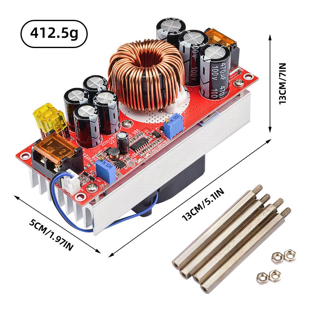 1200/1500/1800W DC-DC Boost Converter DC10-60V 20/30/40A Boost Constant Current Module Adjustable Voltage