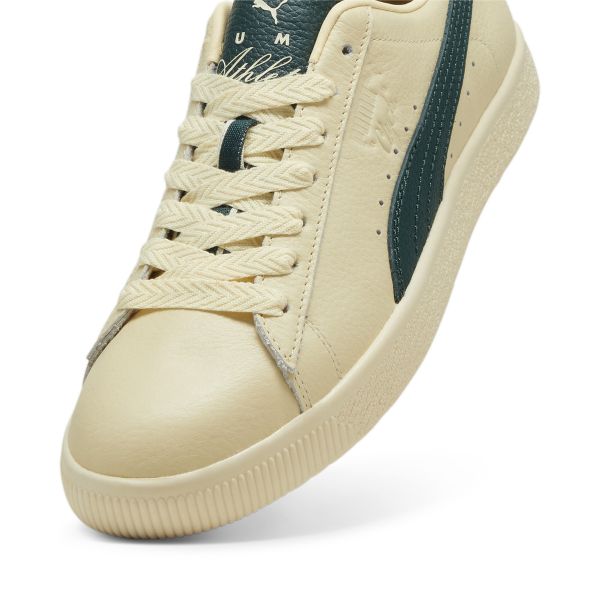 Puma Clyde Players Lane Unisex Sneaker Creme Cremig-Vanille Intensiv-Rot 398701-01