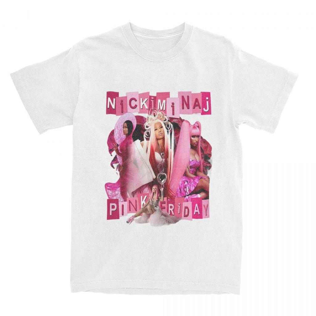 Unisex Womens Nicki Minaj Tour T Shirt Accessories Pink Friday Concert Pure Cotton Tshirt Clothes Novelty Tees Adult