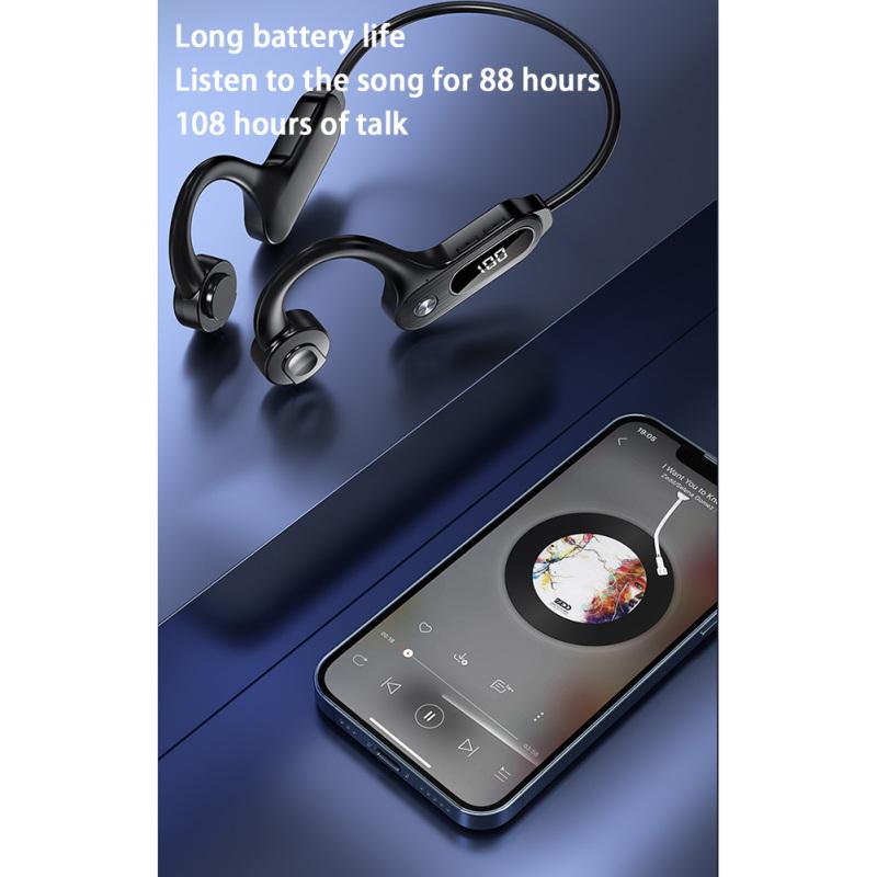Bone Conduction Concept Bluetooth-compatible Earphone Lightweight Wireless Hanging Ear Sports