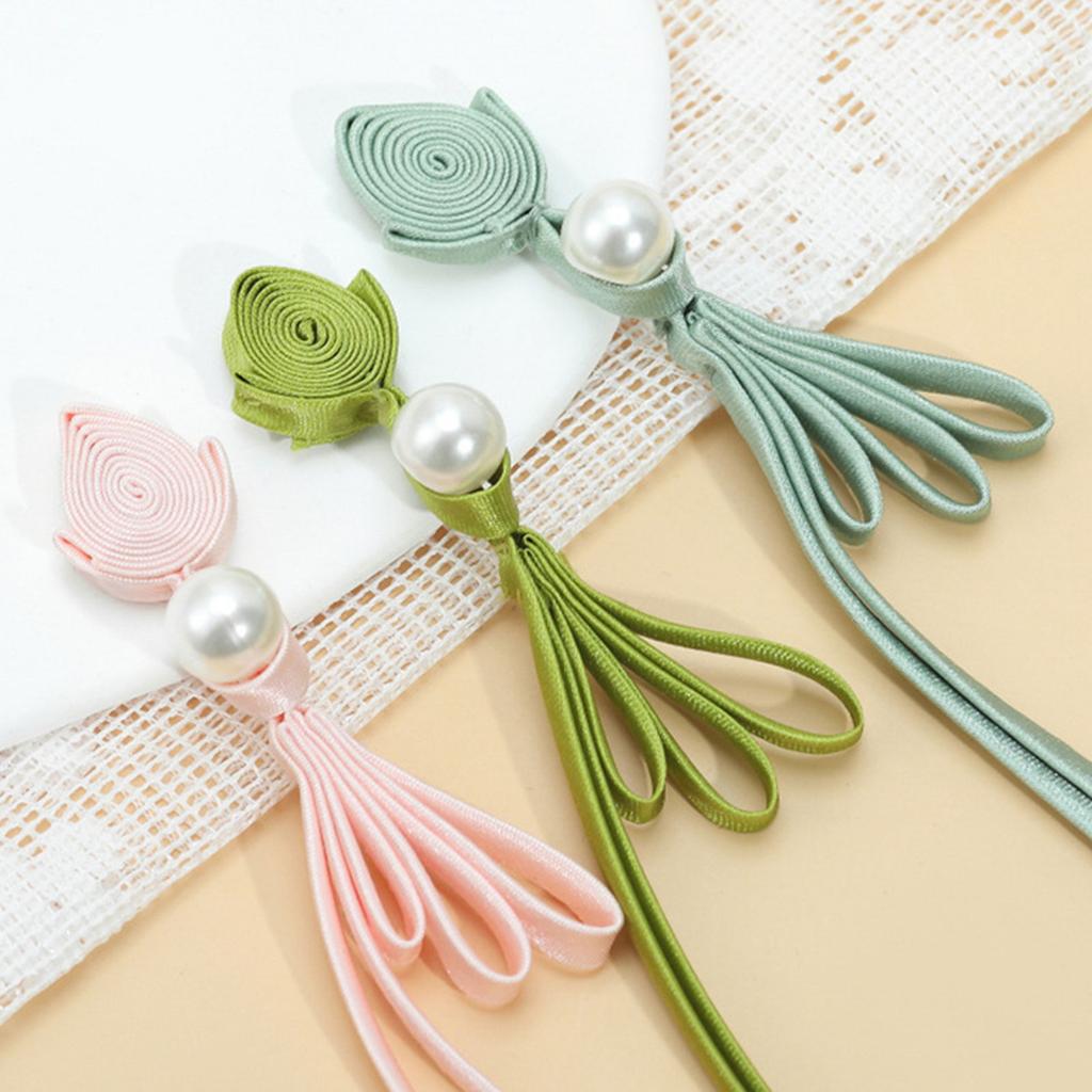 Handgefertigte Cheongsam-Nähverschlüsse Chinesische Knoten Froschknöpfe mit langen Quasten DIY Tang-Anzug Dekorative Knöpfe