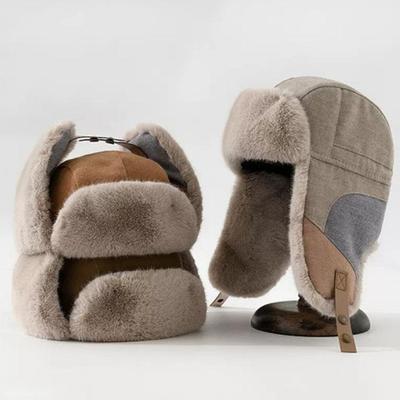 Winter Daily Stitch Earflap Warm Earmuff Hat