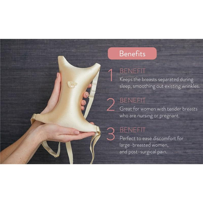 Breast Pillow for Chest Wrinkles and Side Sleeping - Chest Anti-wrinkle Pillow for Breast Support Washable Body Care Tool