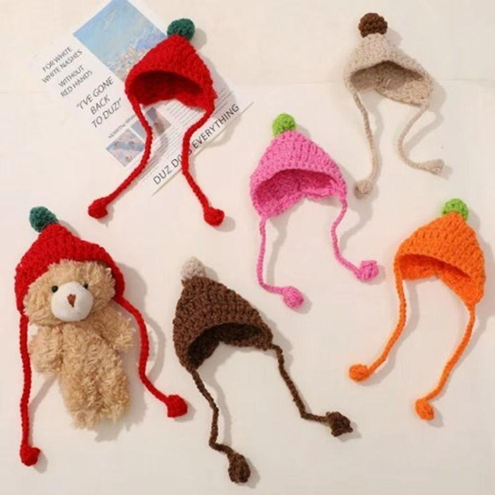 Fashion Animal Doll Hat Cute Casual Wear Hat High Quality Mini Knitted Hats for Skirt