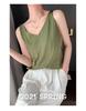 Women's V-Neck Mulberry Silk Camisole - Satin Inner/Outer Wear, Plus Size, Summer Top