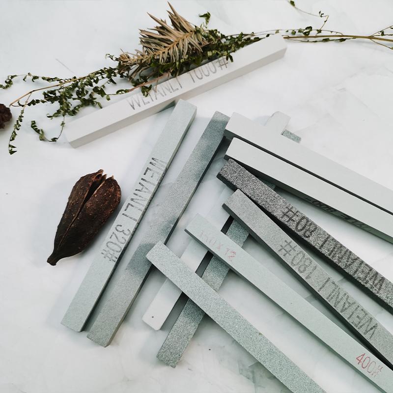 3/5Pcs Knife Sharpener Sharpening Stone Green Silicon Carbide Whetstone Strips 120-1000 Grit for Ceramic Jade Polishing Grinding