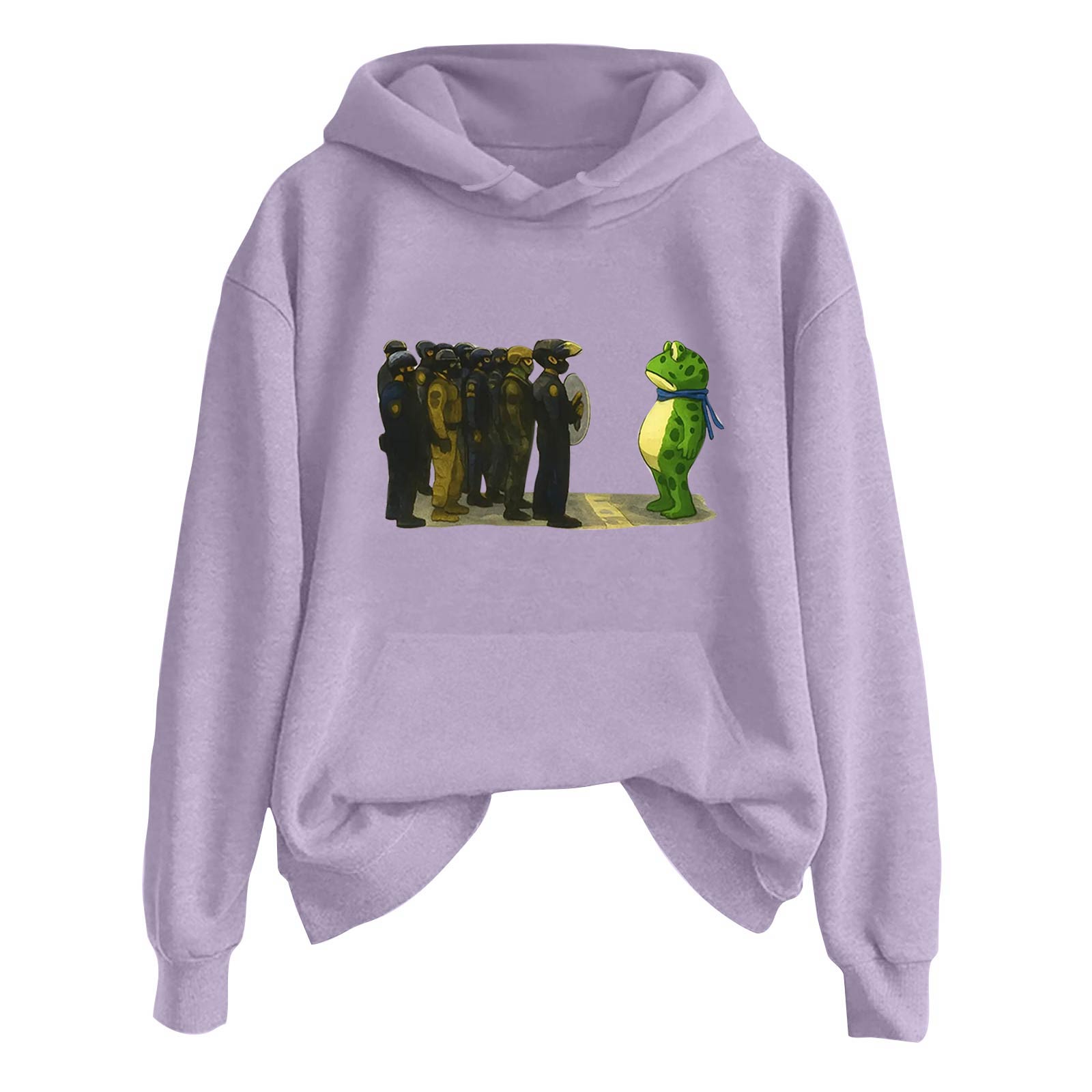 

Женская модная повседневная толстовка с длинным рукавом, принтом и круглым вырезом M