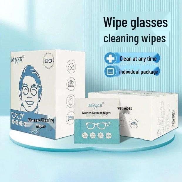 Anti-Fog Disposable Wipes for Glasses & Screens - Quick-Drying, Clear Vision