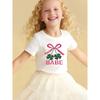 European Sizes Girls' Green Clover T-shirt, St. Patrick's Day Casual Top, Casual Fashion, Creative Gift, Children's Round-neck Short-sleeved T-shirt