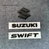 3D ABS Hellschwarz SWIFT Logo Emblem Buchstaben Auto Styling Kofferraumplakette Für SUZUKI SWIFT Unterer Frontgrill Plakette Zubehör