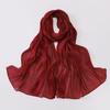 Unilateral golden chain Sunscreen shawl Shining Chiffon Hijab Veil High Qulaity Head Wrap  Outdoor