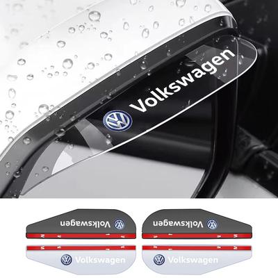 2 ks Samolepka krytu sluneční clony obočí proti dešti na zpětné zrcátko auta Pro Volkswagen VW Scirocco GOLF MK6 Polo Tiguan PASSAT GTI R Line