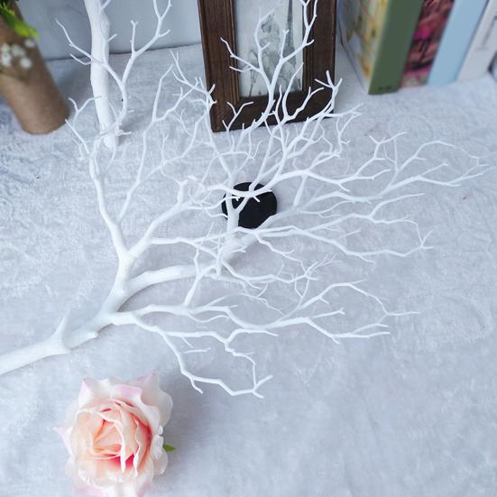 Künstlicher Korallenast 16,5" Simulation Meereskorallenast Falsche Aquarienverzierung für Fischtank Landschaft Hochzeit Heimdekoration