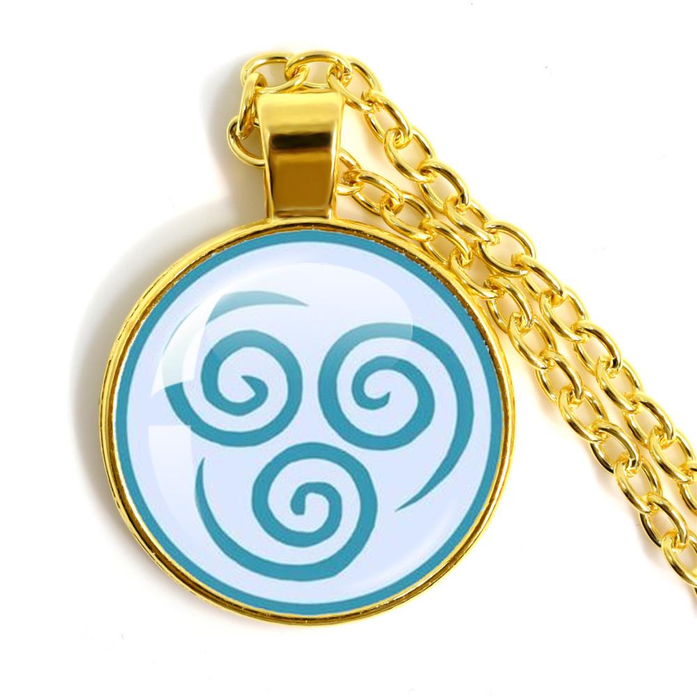 אנימה האוואטר: כשף האוויר האחרון שבט האש והמים יסודות המים אדמה אש ואוויר כיפה זכוכית קבושון שרשרת מתנה