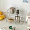 Double-Layer Stainless Steel Multi-Use Rack for Kitchen and Bathroom